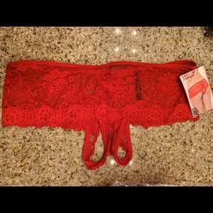 Low Waist Crotchless Panties